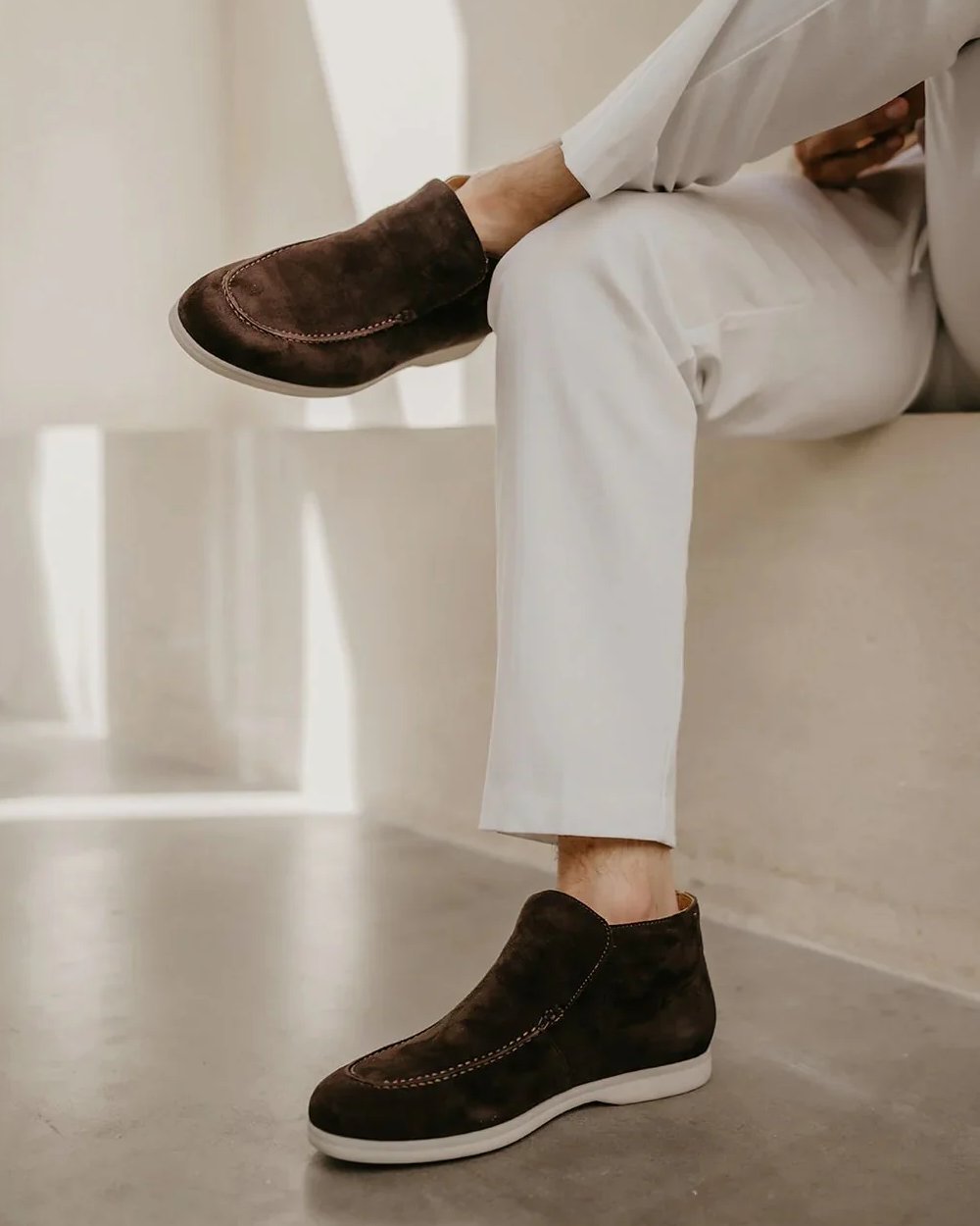 MONACO - SCHOKOLADE HIGH LOAFERS