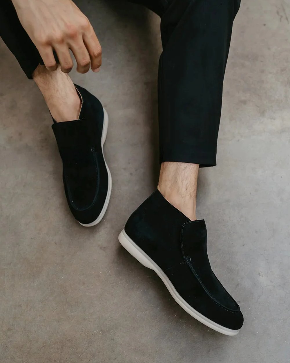 MONACO – SCHWARZ HIGH LOAFERS
